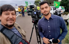 SindJorNP e FJLP repudiam agressões de manifestantes a jornalista da TV Record Rio Preto